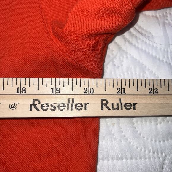 VILEBREQUIN Polo Shirt Men’s Size L Orange Short Sleeve Logo Preppy Athletic - Picture 10 of 16